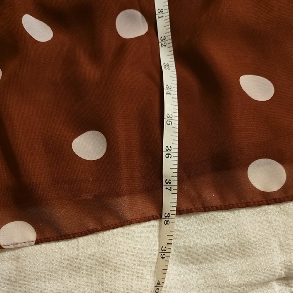 Preston & York Brown and White Long Sleeve Sheath Dress - Picture 15 of 15